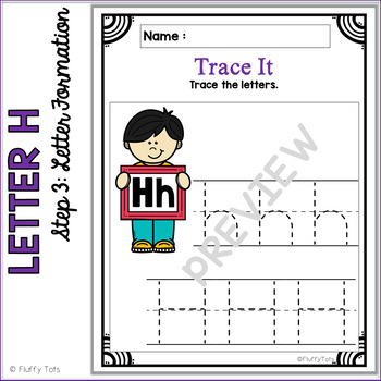 beginning sounds worksheet letter h by fluffy tots tpt