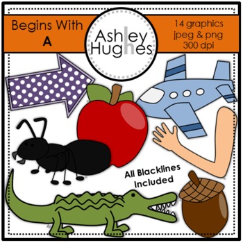 Begins With A Clipart [Ashley Hughes Design] by Ashley Hughes Design