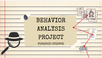 Preview of Behavior Analysis Project - Forensics