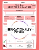 Behavior Analysis and Planning Documents