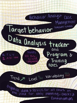 Preview of Behavior Analyst Case Management: Target Behavior Data Analysis Tracker Template
