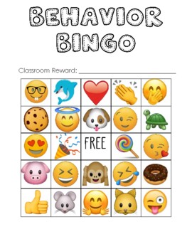 Preview of Behavior Bingo