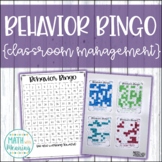 Classroom Management Behavior Bingo - Whole Class Management System