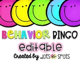 Behavior Bingo {Editable!}