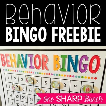 Preview of Behavior Bingo FREEBIE {Classroom Management}