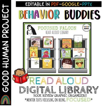 Preview of Behavior Buddies: BEING FOCUSED Library | Digital Read Alouds | Mentor Texts