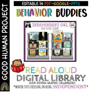 Preview of Behavior Buddies: BEING INDEPENDENT LIBRARY | Digital Read Aloud Mentor Texts