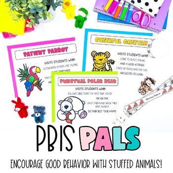 Preview of PBIS Pals | Zoo Animals Theme Pack | Classroom Decor Behavior Management System