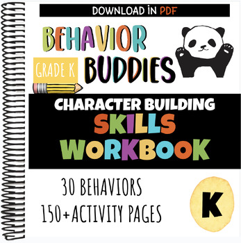 Preview of Behavior Buddies Skills Workbook | Kindergarten | Character Education | SEL