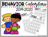 Behavior Calendars 2020-2021 w/ Editable File (HALF SHEET 