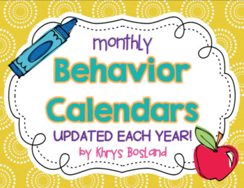 Preview of Behavior Calendars and Tracking Log {EDITABLE}{Updated to Re-Download Each Year}
