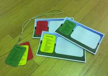 Preview of Behavior Card System (Green, Red & Yellow)