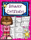 Behavior Reward Certificates In A Hurry! (Just Print & Go)