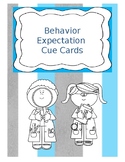 Behavior Chalkboard Size and Mini Cue Cards