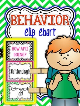 Behavior Clip Chart by Kindergarten Printables | TpT