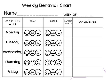 Behavior Chart by Hannah Chadwick | TPT