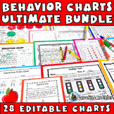 Daily Behavior Chart Set 28 Editable Weekly Intervention I