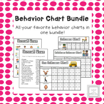 Preview of Behavior Chart Bundle with Reward Menus