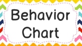Behavior Chart Chevron Pattern