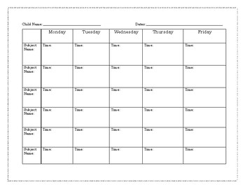 Behavior Chart Data Sheet By My Teaching Tools And Resources 