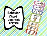Behavior Clip Chart - Dogs with Crayons Theme