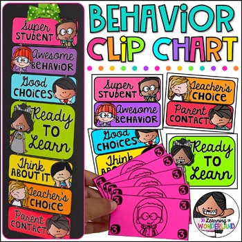 Preview of Behavior Chart | Editable Clip Chart | Classroom Management