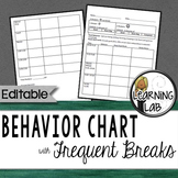 Behavior Chart (Frequent Breaks)