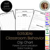 Behavior Chart I  Editable Clip Chart I Classroom Manageme