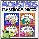 Behavior Clip Chart in a Monsters Classroom Decor Theme