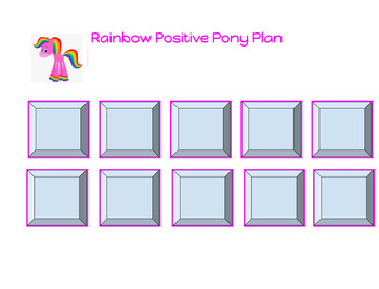Preview of Behavior Chart - Rainbows and Ponies