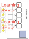 Behavior Chart Reward chart visual aid special education a