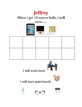 Preview of Behavior Chart Soccer Balls