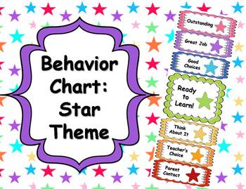 Star Themed Behavior Chart