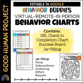 Preview of Behavior Chart Variety Pack | Editable | Google
