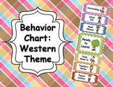 Behavior Clip Chart - Western Theme