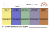 Behavior Chart, tracker, classroom management, SPED, famil