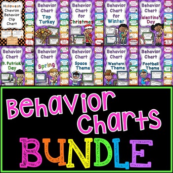 Behavior Charts BUNDLE by Miss Giraffe | Teachers Pay Teachers
