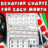 Behavior Calendar Editable Monthly Weekly Individual Track