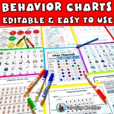 Behavior Charts SET 1: Editable Individual Template to Log