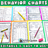 Behavior Chart Editable Set 4 Individual Management Behavi