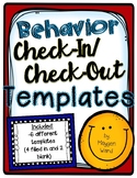 Behavior Check-In/Check-Out Templates