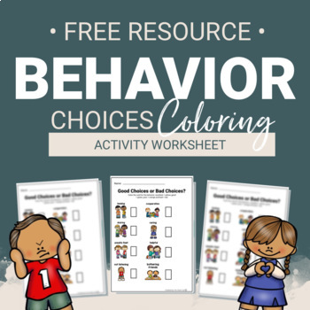 Preview of Behavior Choice Worksheet