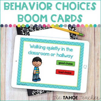 Preview of Behavior Choices Boom Cards