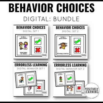 Preview of Behavior Choices Boom Cards Sorting Activities