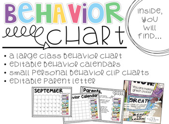 Behavior Clip Chart by Jessica Hursh - The Teacher Talk | TPT