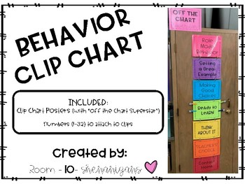 Teachers Pay Teachers Behavior Clip Chart