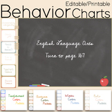 Behavior Clip Chart 4 color ways (Ready to print or Edit T