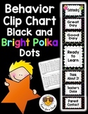 Behavior Clip Chart {Black and Bright Polka Dots}