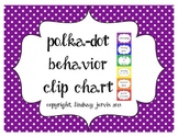 Behavior Clip Chart - Bright Polka Dots