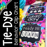 Behavior Clip Chart Editable Tie Dye Retro Classroom Decor